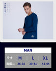 PP Graphene Male Long Sleeve Tee (3 Pc Set Mix Colour)