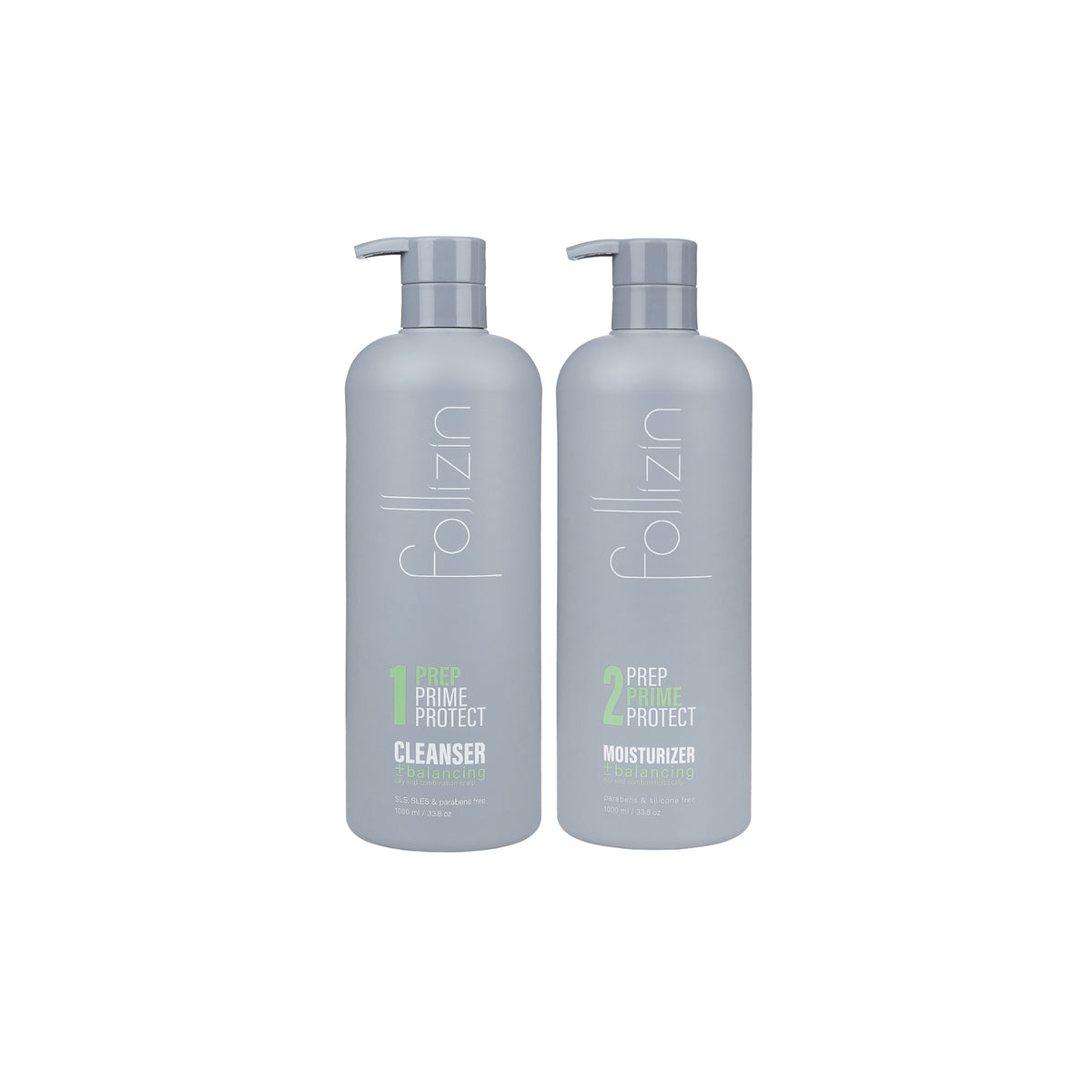 Follizin Cleanser + Moisturizer Bundle - 1000ml